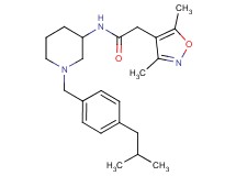 2-(3,5-dimethyl-4-isoxazolyl)-N-[1-(4-isobutylbenzyl)-3-piperidinyl]acetamide
