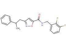 N-(2,3-difluorobenzyl)-3-(2-phenylpropyl)-5-isoxazolecarboxamide