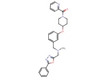 N-methyl-1-(5-phenyl-1,3,4-oxadiazol-2-yl)-N-(3-{[1-(2-pyridinylcarbonyl)-4-piperidinyl]oxy}benzyl)methanamine