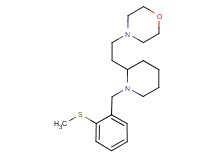 4-(2-{1-[2-(methylthio)benzyl]-2-piperidinyl}ethyl)morpholine