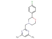 2-(4-chlorophenyl)-4-[(4,6-dimethylpyrimidin-2-yl)methyl]morpholine