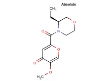 2-{[(3S)-3-ethylmorpholin-4-yl]carbonyl}-5-methoxy-4H-pyran-4-one