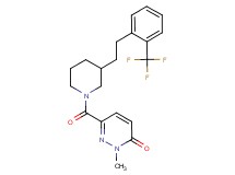 2-methyl-6-[(3-{2-[2-(trifluoromethyl)phenyl]ethyl}-1-piperidinyl)carbonyl]-3(2H)-pyridazinone