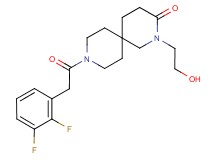 9-[(2,3-difluorophenyl)acetyl]-2-(2-hydroxyethyl)-2,9-diazaspiro[5.5]undecan-3-one