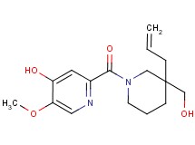2-{[3-allyl-3-(hydroxymethyl)-1-piperidinyl]carbonyl}-5-methoxy-4-pyridinol