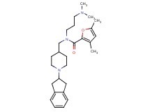 N-{[1-(2,3-dihydro-1H-inden-2-yl)-4-piperidinyl]methyl}-N-[3-(dimethylamino)propyl]-3,5-dimethyl-2-furamide