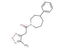 1-[(4-methyl-1,2,5-oxadiazol-3-yl)acetyl]-4-phenylazepane