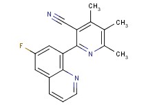 2-(6-fluoroquinolin-8-yl)-4,5,6-trimethylnicotinonitrile
