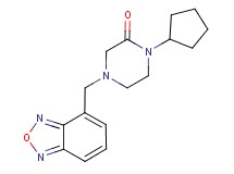 4-(2,1,3-benzoxadiazol-4-ylmethyl)-1-cyclopentylpiperazin-2-one