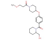 [1-(4-{[1-(3-methoxypropanoyl)-4-piperidinyl]oxy}benzoyl)-2-piperidinyl]methanol