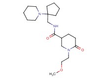 1-(2-methoxyethyl)-6-oxo-N-{[1-(1-piperidinyl)cyclopentyl]methyl}-3-piperidinecarboxamide