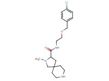N-{2-[(4-chlorobenzyl)oxy]ethyl}-2-methyl-2,8-diazaspiro[4.5]decane-3-carboxamide dihydrochloride