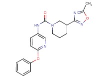 3-(5-methyl-1,2,4-oxadiazol-3-yl)-N-(6-phenoxypyridin-3-yl)piperidine-1-carboxamide