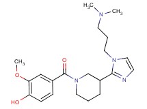 4-[(3-{1-[3-(dimethylamino)propyl]-1H-imidazol-2-yl}piperidin-1-yl)carbonyl]-2-methoxyphenol