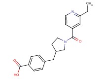 4-{[1-(2-ethylisonicotinoyl)pyrrolidin-3-yl]methyl}benzoic acid