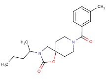 8-(3-methylbenzoyl)-3-(1-methylbutyl)-1-oxa-3,8-diazaspiro[4.5]decan-2-one
