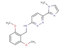 N-(2,6-dimethoxybenzyl)-6-(1-methyl-1H-imidazol-2-yl)pyridazin-3-amine