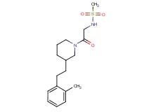 N-(2-{3-[2-(2-methylphenyl)ethyl]-1-piperidinyl}-2-oxoethyl)methanesulfonamide