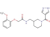2-(2-methoxyphenoxy)-N-{[1-(1H-pyrazol-4-ylcarbonyl)piperidin-3-yl]methyl}acetamide
