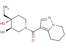(3R*,4R*)-4-ethyl-1-(4,5,6,7-tetrahydropyrazolo[1,5-a]pyridin-3-ylcarbonyl)piperidine-3,4-diol