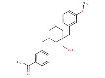 1-(3-{[3-(hydroxymethyl)-3-(3-methoxybenzyl)-1-piperidinyl]methyl}phenyl)ethanone