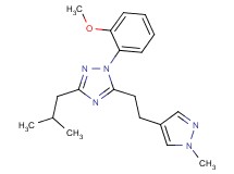 3-isobutyl-1-(2-methoxyphenyl)-5-[2-(1-methyl-1H-pyrazol-4-yl)ethyl]-1H-1,2,4-triazole