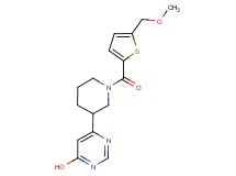 6-(1-{[5-(methoxymethyl)-2-thienyl]carbonyl}piperidin-3-yl)pyrimidin-4-ol