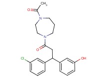 3-[3-(4-acetyl-1,4-diazepan-1-yl)-1-(3-chlorophenyl)-3-oxopropyl]phenol