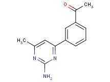 1-[3-(2-amino-6-methyl-4-pyrimidinyl)phenyl]ethanone