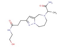 2-[2-{3-[(2-hydroxyethyl)amino]-3-oxopropyl}-7,8-dihydro-4H-pyrazolo[1,5-a][1,4]diazepin-5(6H)-yl]propanamide