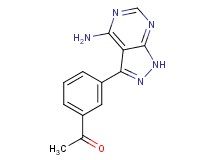 1-[3-(4-amino-1H-pyrazolo[3,4-d]pyrimidin-3-yl)phenyl]ethanone