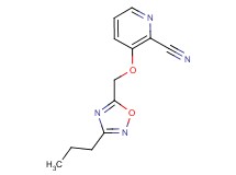 3-[(3-propyl-1,2,4-oxadiazol-5-yl)methoxy]-2-pyridinecarbonitrile