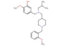 5-[(isobutyl{[1-(2-methoxybenzyl)-4-piperidinyl]methyl}amino)methyl]-2-methoxyphenol