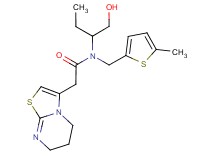 2-(6,7-dihydro-5H-[1,3]thiazolo[3,2-a]pyrimidin-3-yl)-N-[1-(hydroxymethyl)propyl]-N-[(5-methyl-2-thienyl)methyl]acetamide