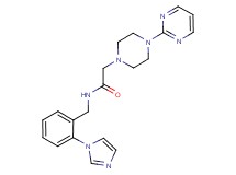 N-[2-(1H-imidazol-1-yl)benzyl]-2-[4-(2-pyrimidinyl)-1-piperazinyl]acetamide