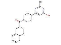 2-methyl-6-[1-(1,2,3,4-tetrahydro-2-naphthalenylcarbonyl)-4-piperidinyl]-4-pyrimidinol