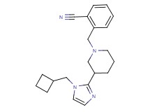 2-({3-[1-(cyclobutylmethyl)-1H-imidazol-2-yl]-1-piperidinyl}methyl)benzonitrile