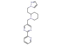 5-({2-[2-(1H-pyrazol-1-yl)ethyl]-1-piperidinyl}methyl)-2-(2-pyridinyl)pyrimidine