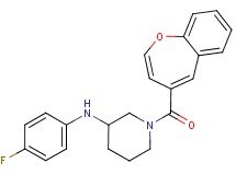 1-(1-benzoxepin-4-ylcarbonyl)-N-(4-fluorophenyl)-3-piperidinamine