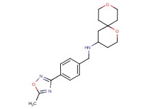 1,9-dioxaspiro[5.5]undec-4-yl[4-(5-methyl-1,2,4-oxadiazol-3-yl)benzyl]amine