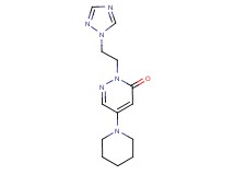 5-(1-piperidinyl)-2-[2-(1H-1,2,4-triazol-1-yl)ethyl]-3(2H)-pyridazinone