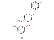 3-{[4-(3-fluorobenzyl)-1-piperazinyl]carbonyl}-2,6-dimethyl-4-pyridinol