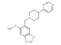 4-{1-[(6-methoxy-1,3-benzodioxol-5-yl)methyl]piperidin-4-yl}pyrimidine