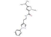 3-isopropyl-1-methyl-N-[2-(1-phenyl-1H-pyrazol-4-yl)ethyl]-1H-pyrazole-5-carboxamide
