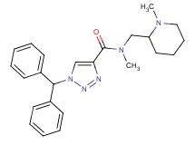 1-(diphenylmethyl)-N-methyl-N-[(1-methyl-2-piperidinyl)methyl]-1H-1,2,3-triazole-4-carboxamide