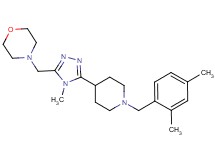 4-({5-[1-(2,4-dimethylbenzyl)piperidin-4-yl]-4-methyl-4H-1,2,4-triazol-3-yl}methyl)morpholine