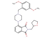 4-[4-(2,5-dimethoxybenzyl)-1-piperazinyl]-2-(tetrahydro-2-furanylmethyl)-1H-isoindole-1,3(2H)-dione