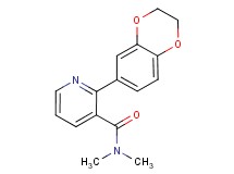 2-(2,3-dihydro-1,4-benzodioxin-6-yl)-N,N-dimethylnicotinamide