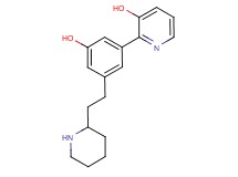 2-[3-hydroxy-5-(2-piperidin-2-ylethyl)phenyl]pyridin-3-ol