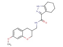 N-[(7-methoxy-3,4-dihydro-2H-chromen-3-yl)methyl]-4,5,6,7-tetrahydro-1H-indazole-3-carboxamide